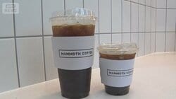 韓国「マンモスコーヒー」上陸　大容量1L弱400円　オフィス街に続々オープン