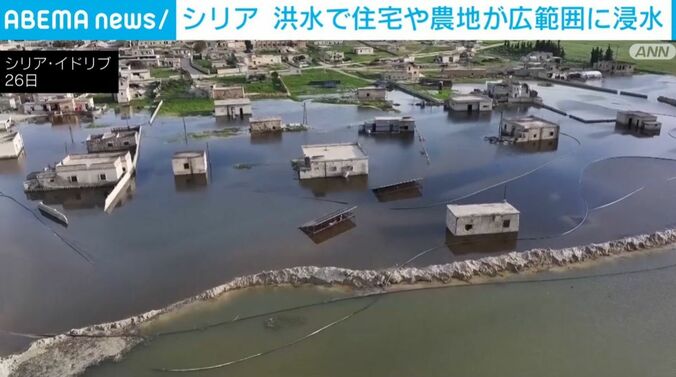 シリア 洪水の様子
