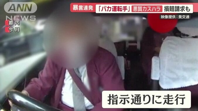 女性の指示通りに走行