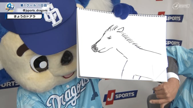 ドアラが描いた馬のイラスト