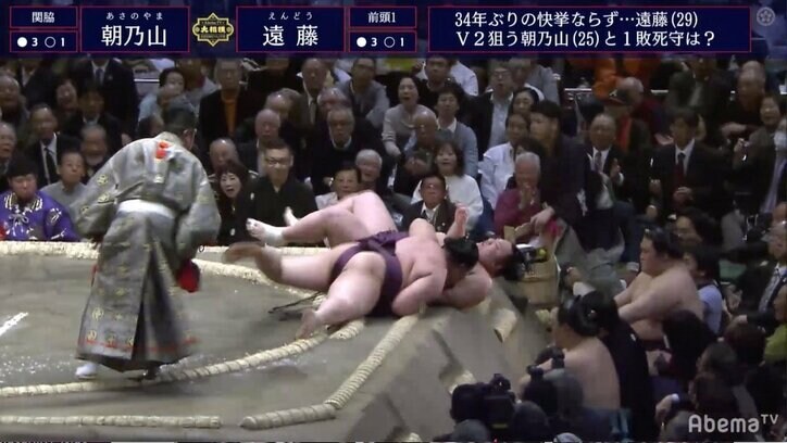 「今場所の遠藤は違う」「初優勝ある」難敵朝乃山を破った遠藤に視聴者は初優勝を期待