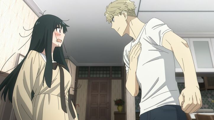 アニメ「スパイファミリー」26話場面カット、ロイド、ヨル