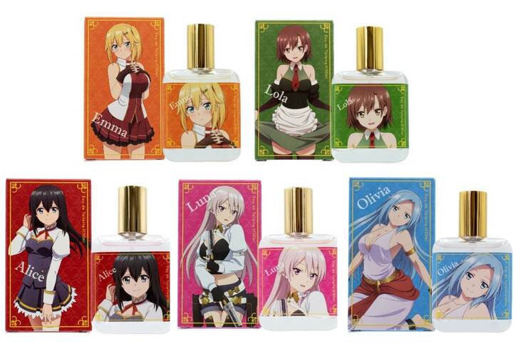 エマやローラの香りをまとえる…！「俺だけ入れる隠しダンジョン」ヒロイン5人の香水＆雑貨が登場