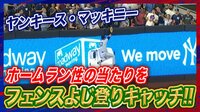 【映像】フェンスをよじ登るようなスーパーキャッチ