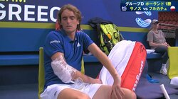 手術後の肘が「まだ完全じゃない」チチパス。ダブルス勝利もギリシャは黒星スタート