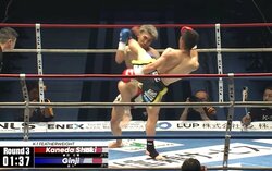 「骨の音が…」左ハイで衝撃KO 放送席驚きの劇的決着