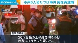 水戸6人切り付け事件 男を逮捕