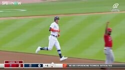 残念、そこはモニアック！大谷翔平も期待する若手が見せた驚愕の守備範囲　センターへの大飛球を難なくキャッチするファインプレー