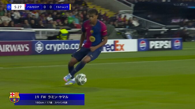 【映像】ヤマル、メッシ級の超絶超絶ドリブル＆エラシコ