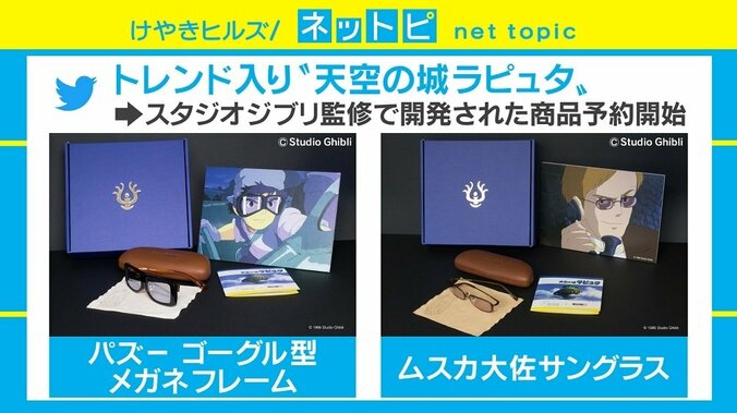 “ムスカ大佐サングラス”商品化に大反響「絶対真似する」「目がーっ！ってやりたい」 1枚目