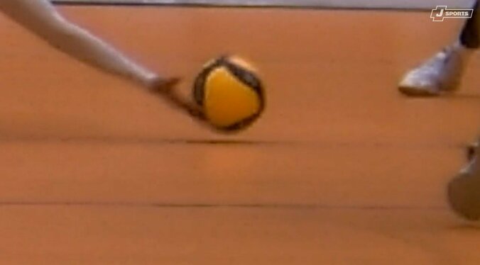 見事なレシーブ