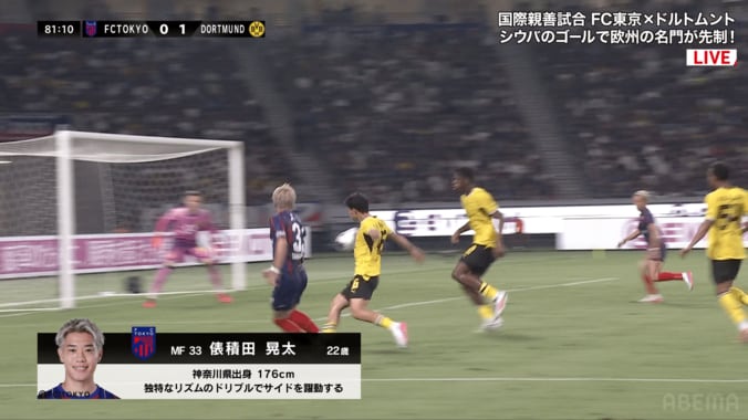 「三笘みたい」FC東京逸材の“ドルトムント3人抜き”にファン大興奮！電撃ドリブルに「足速すぎる」「やっぱ俵積田で攻めるしかない」 4枚目
