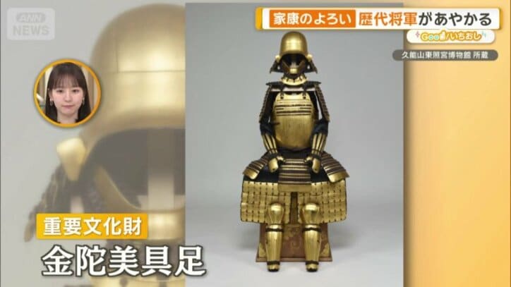 若き日に着用したもの