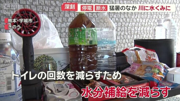 水分補給を減らす