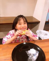 みきママ『おやつはお土産のワッフルです！！』