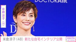 米倉涼子、自宅のソファに置かれた新たなインテリアを公開 「我が家の新しいお友だち」