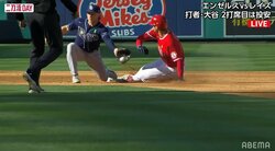 「投げて打って走って得点圏！」投手大谷、盗塁でチャンス作る 視聴者も「はやすぎ！」