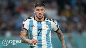 ここまでW杯全4試合に出場のアルゼンチン代表MFデ・パウル、オランダ戦を欠場か