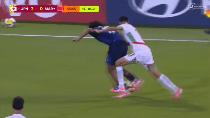 “和製ルカク”が爆誕！？16歳日本代表FWの“重戦車ドリブル”が脚光「フィジカルえぐい」「見事な秘密兵器っぷり」追加点演出の一部始終 3枚目