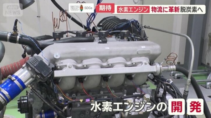 水素エンジンの開発が行われている