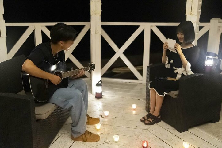 オリジナルソングを披露…いっさの渾身のアピールに、うたなは？『恋ステ in the Resort』#7