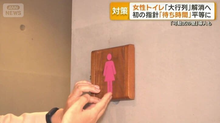 プレートをひっくり返し男性用を女性用に
