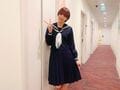 岡田紗佳のセーラー服ショットにファン歓喜「これは可愛い」「女子高生で通用する」