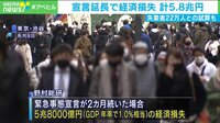 【映像】“遅くても”の見通しを 緊急宣言延長