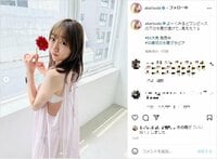 須田亜香里、水着透け見せシアードレスで“見返りショット”披露「めっちゃやばい」「最高です」とファン歓喜