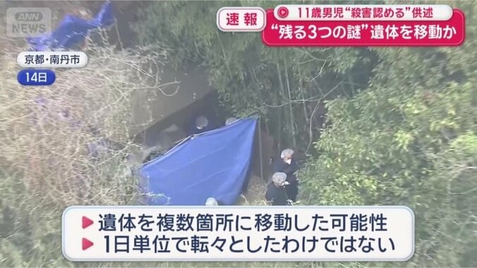 複数カ所に移動させている可能性