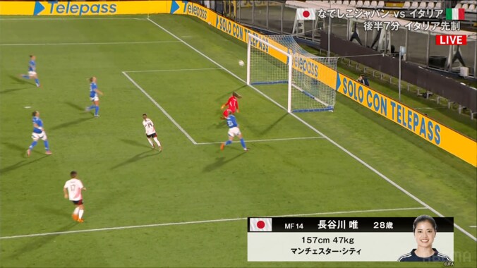「ロナウジーニョかよ！」長谷川唯の“芸術的ループ弾”にファン大熱狂「真の天才」「おしゃれ」なでしこジャパンを救う同点弾 5枚目
