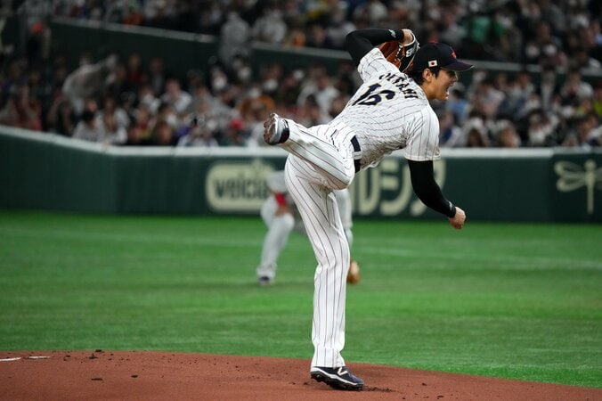 こんな大谷翔平見たことない“真・侍モード”で最速164キロ 全71球、最初から最後まで全力投球の熱投 1枚目