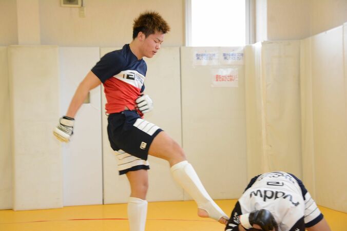 那須川天心、堂々のKO宣言＆顔面蹴りも狙う　4.16「RIZIN」に向け公開練習 3枚目