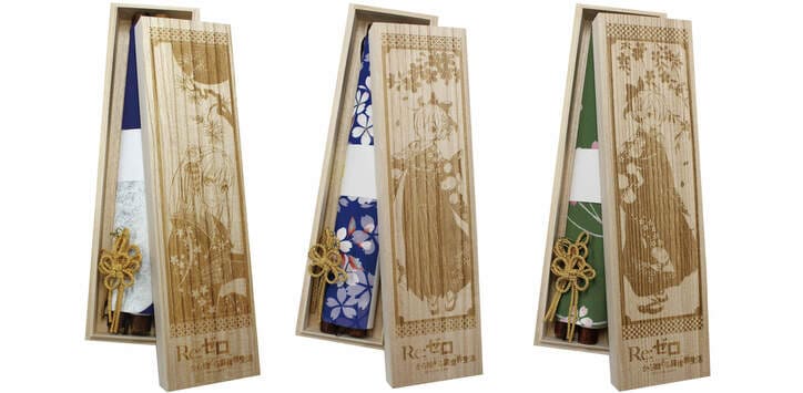 アニメ「Re：ゼロから始める異世界生活」掛軸風タペストリー3種セット(エミリア+レム+ラム)登場