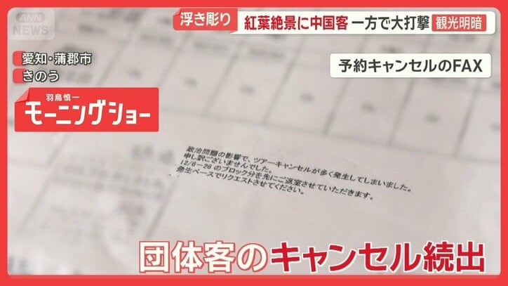 紅葉絶景に中国客　一方で大打撃も…観光明暗　渡航自粛「損失2000万円」のホテルも