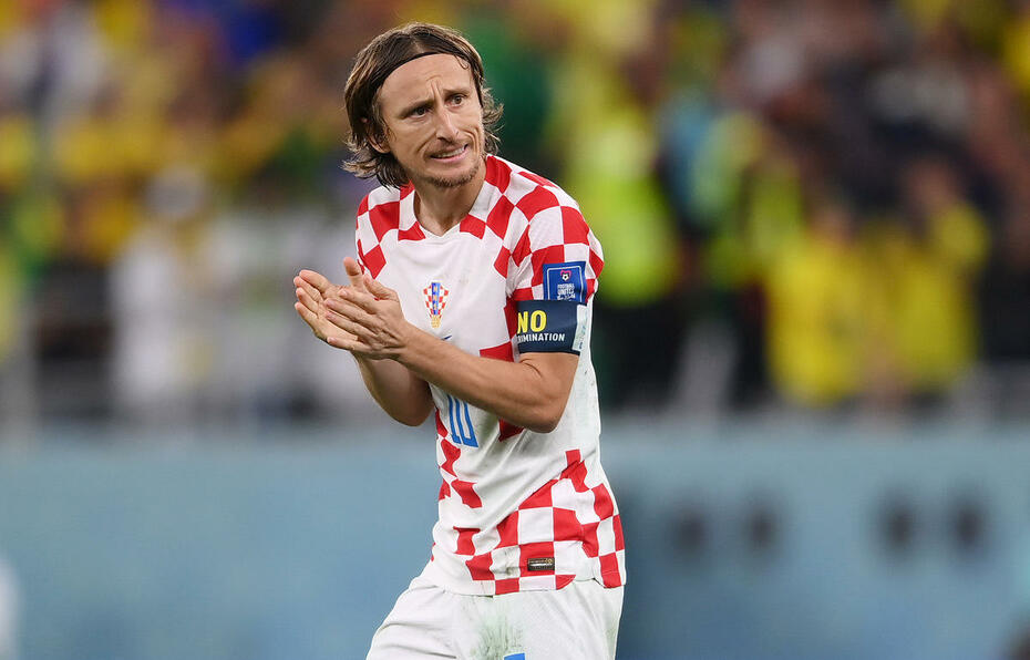 サッカー クロアチア代表 モドリッチ選手 ロシアワールドカップ決勝ユニフォーム