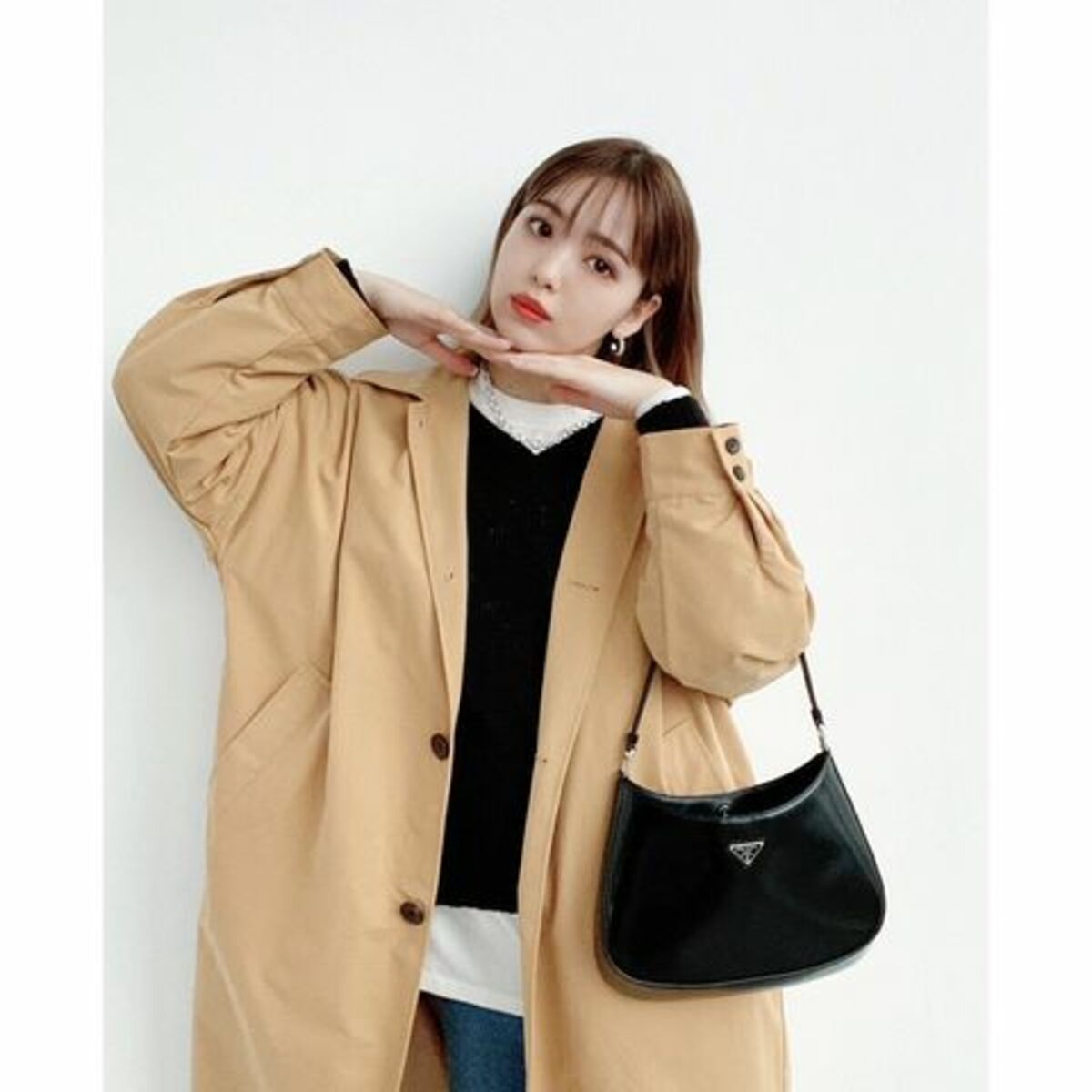 藤田ニコル | 私服🤍✨🖤 リボンがいっぱいのアウター