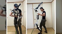 超人気ゲームの”リアルすぎる弓”がネット上で話題に 「モンスターハンター」の武器・変形する弓をサバゲー愛好家が自作して完全再現