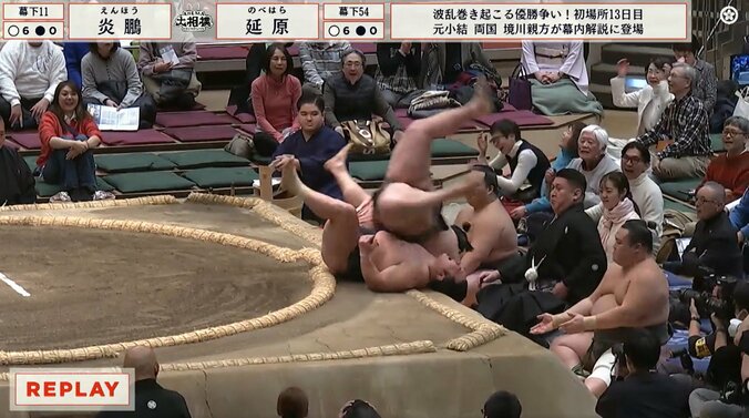 浴びせ倒しで勝負あり