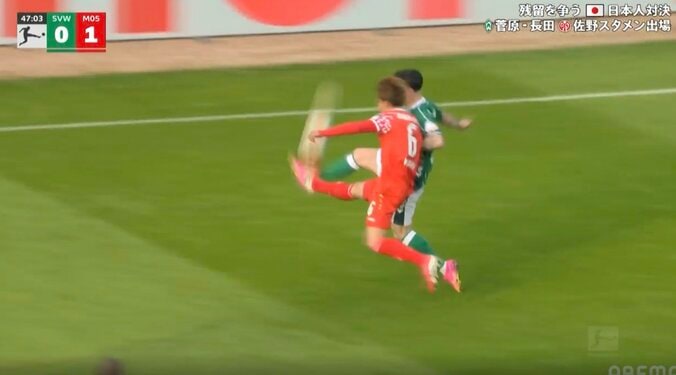 【写真・画像】ウソでしょ…！？ 佐野海舟、目を疑う“まさかの展開”「そこ出すんかい！」予想外の“高精度ピンポイントクロス”にスタジアム騒然「もう神やん」「上手すぎやろ」　1枚目