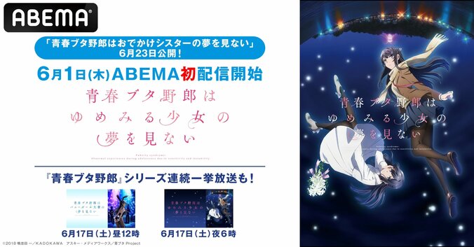 劇場版アニメ『青春ブタ野郎はゆめみる少女の夢を見ない』初配信決定 1枚目