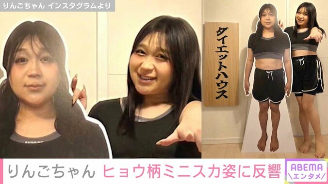 りんごちゃん、約10kg減量のビフォーアフター