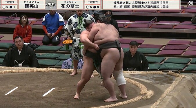 三段目二十三枚目・花の富士（伊勢ヶ濱）が見せた怪力