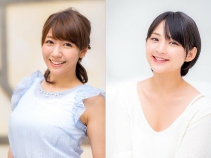 Ｉカップお天気お姉さん・穂川果音ＶＳ貧乳横綱・鈴木咲　コスプレ天気予報対決 1枚目