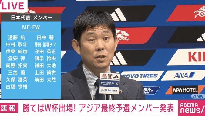 【写真・画像】日本代表、招集メンバー25人を発表！“世界最速のＷ杯出場”に向け伊藤洋輝が復帰、町野修斗や佐野海舟は選外、新顔はゼロ　1枚目