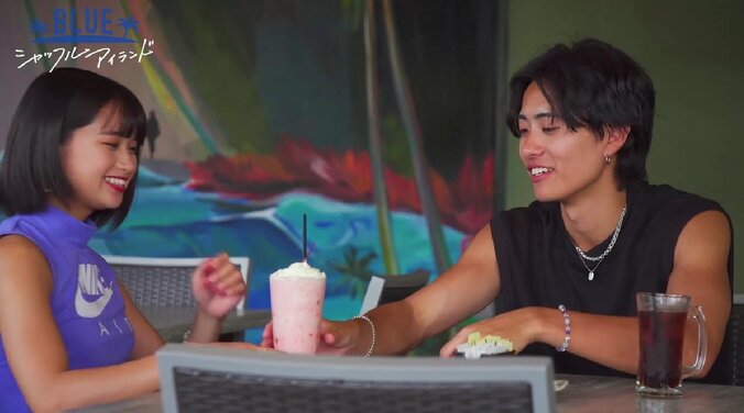 夜のプールで密着しながら「チューしていい？」小悪魔女子の積極アピールにイケメンYouTuber陥落『シャッフルアイランド Season2』  2枚目