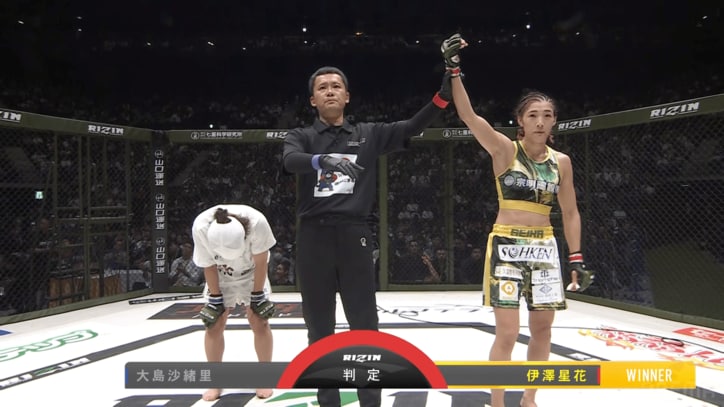 第13試合 女子スーパーアトム級タイトルマッチ／伊澤星花 vs. 大島沙緒里
