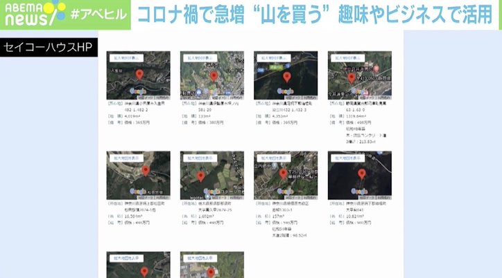 「自分だけのキャンプ場を持ちたい」コロナ禍で増える“山”購入 副業ビジネスに活用も