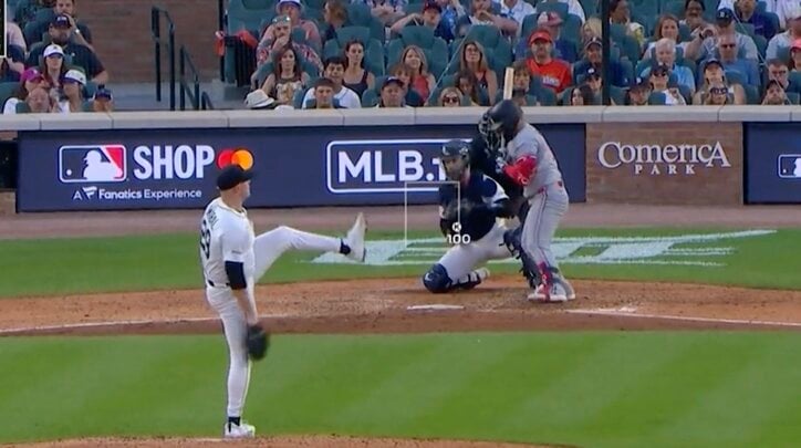 【写真・画像】一体、何が起きた…！？ 大谷翔平の打席で“まさかの展開”「強すぎる」「怖いな…」 相手投手にとんでもない圧をかけてしまう　1枚目