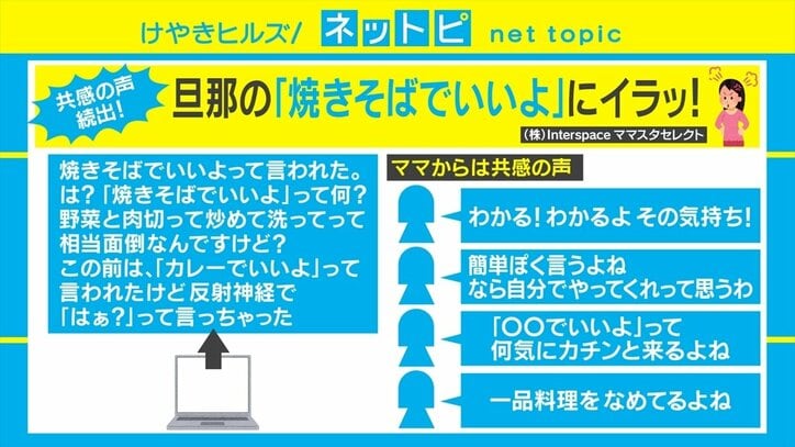 夫の「焼きそばでいいよ」にママ激怒 若新雄純氏、夫が家事に関心を持つためには「財布を分けるしかない」と持論
